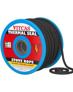 Černá měkká kamnářská těsnicí šňůra